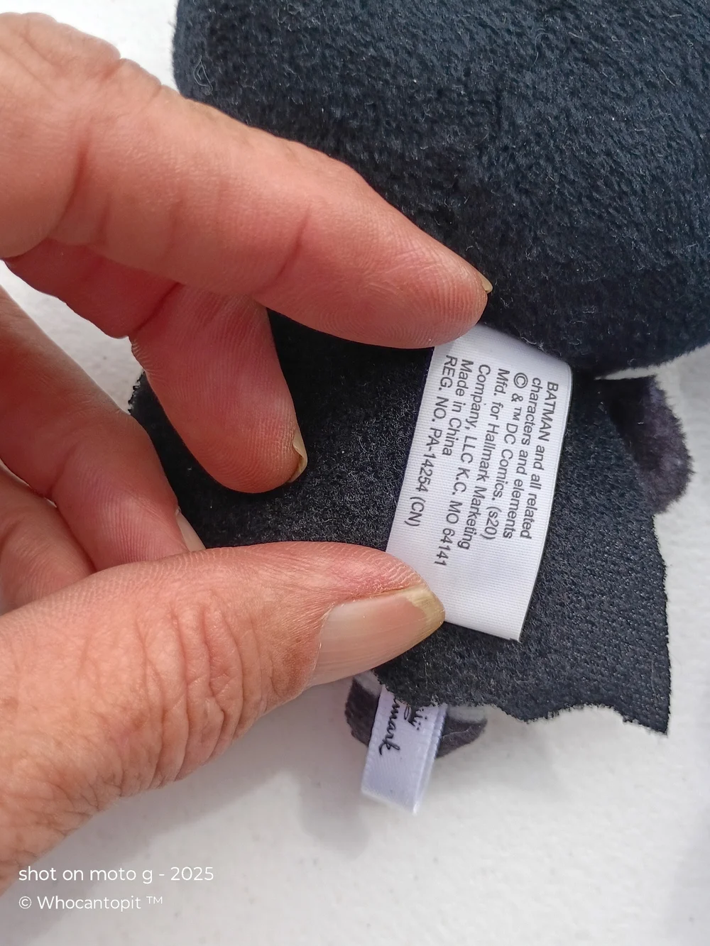 Batman Hallmark Itty Bittys — Blue, Black, Gray, Yellow Lot Of 2